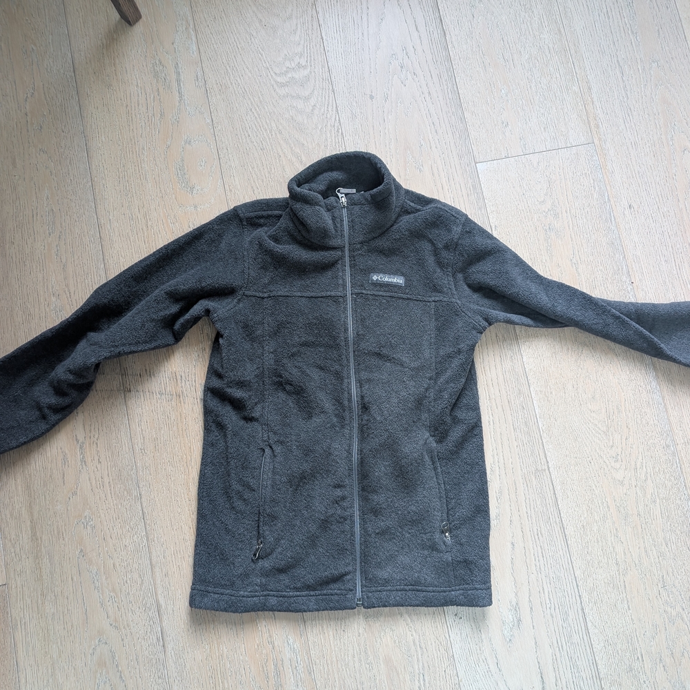Columbia Charcoal Full-Zip Fleece Jacket